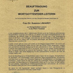 24.11.2015 - Beauftragung Wort-Gottes-Feier-Leiterin